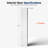 80-In White Primed Interior Door Slab, Shaker Style Paintable Solid Core Door Panel-18 In. X 80 In.+3/8 In. 2-Center Panel