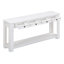 Console en bois massif Cedric rustique avec tiroirs de rangement et tablette de présentation inférieure-1337130731