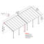 Canopia By Palram 860cm W x 295cm D Polycarbonate White Cover Retractable Patio Awning