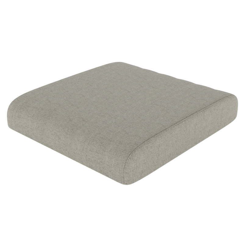 Sunbrella® Outdoor Ottoman Cushion, Spectrum Dove Sunbrella® Plainweave, 4" H x 22" W x 20" D
