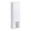 Meuble-lavabo en résine 24 po, 2 portes à fermeture douce, armoire murale, montage flottant, blanc brillant, contreplaqué, résilience avec allure