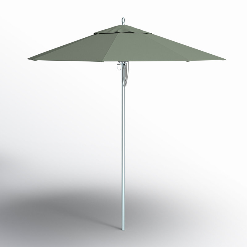 Parasol de marché 9 pi Thorton, 7'6", Sunbrella® Dolce à rayures oasis