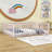 Idonah Metal Floor Bed with Fence and Door-1551244993-1551244992