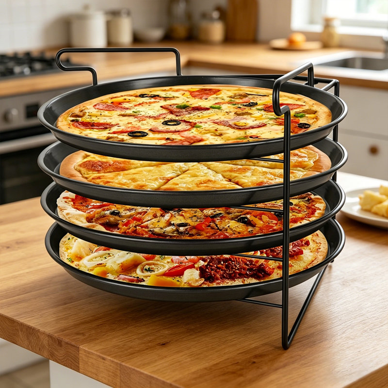 4pcs 11" Non-stick Metal Pizza Pans