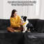 Hogle 95.7'' Modular L-Shaped Sectional Plush Corduroy Sofa With Movable Ottoman-888248857