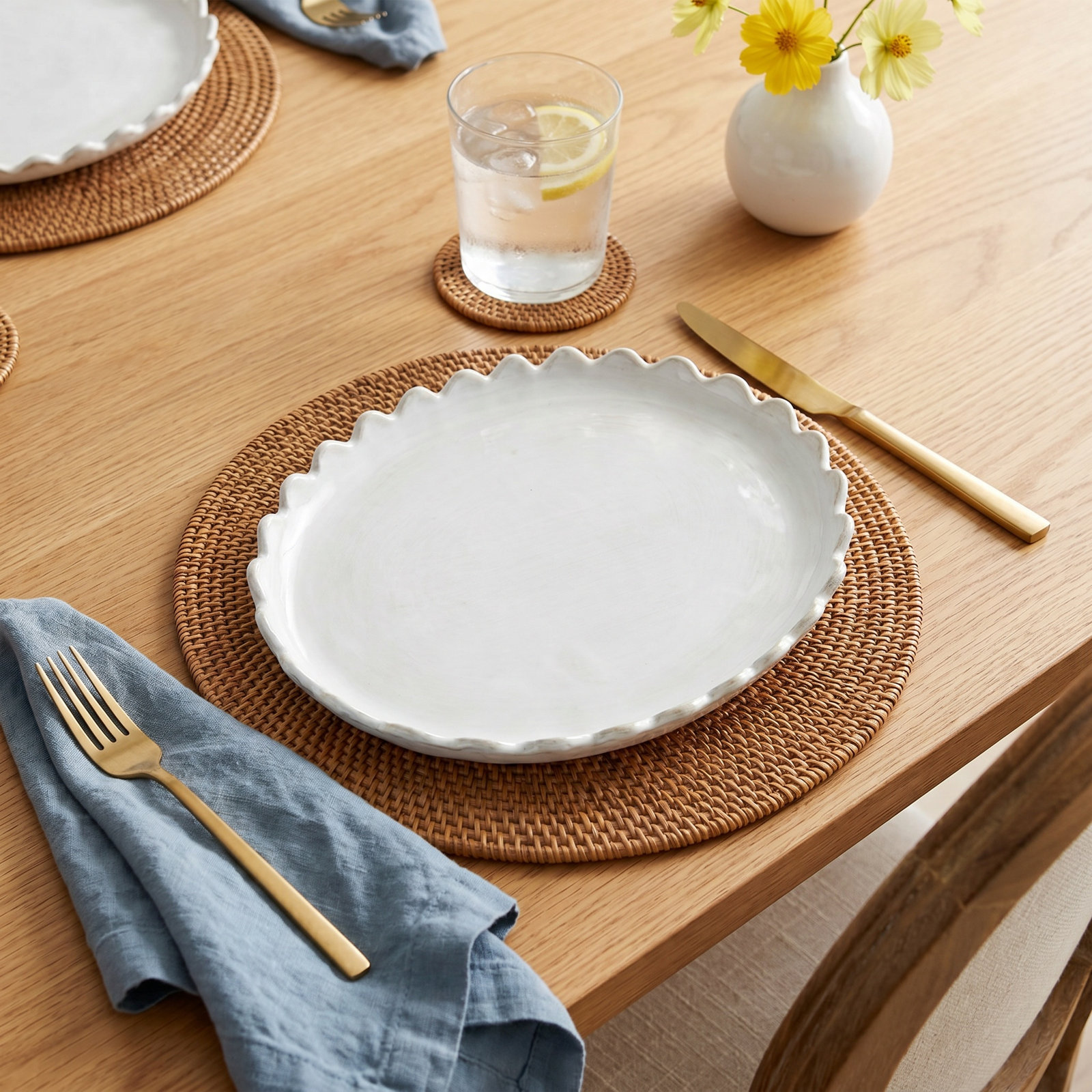 Drian 6" Appetizer Plate, White