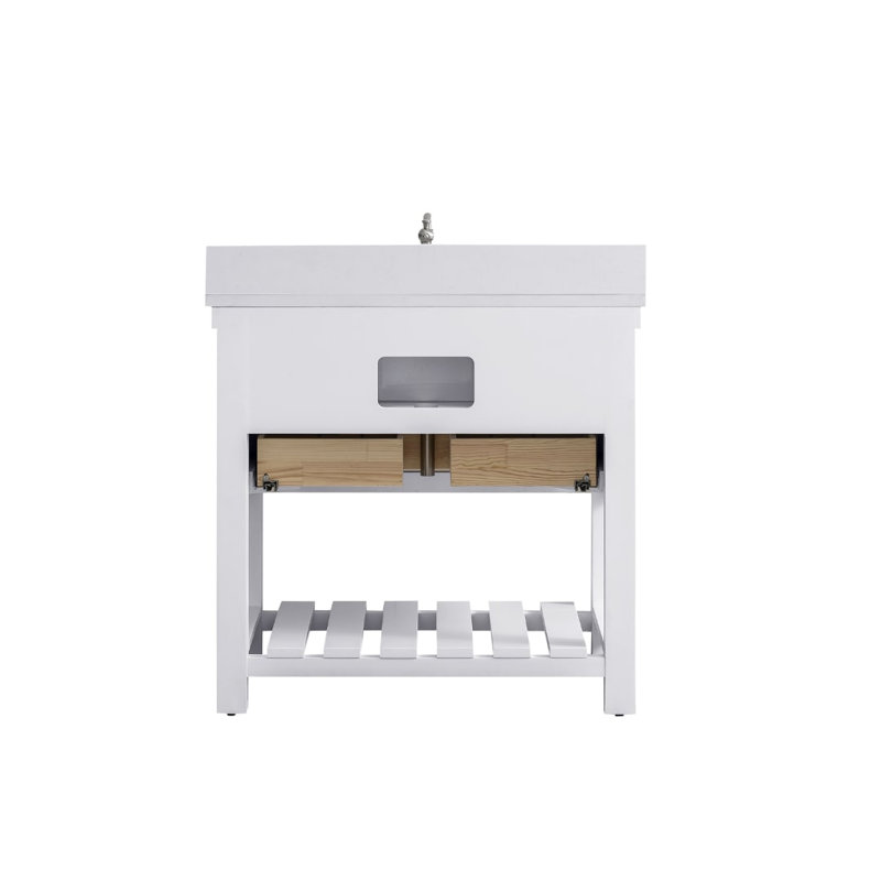 Meuble-lavabo simple 36 po Rosana, Blanc