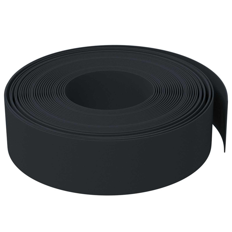 2500 cm W Lawn Edging Fencing, 15cm H x 2500cm W, Black