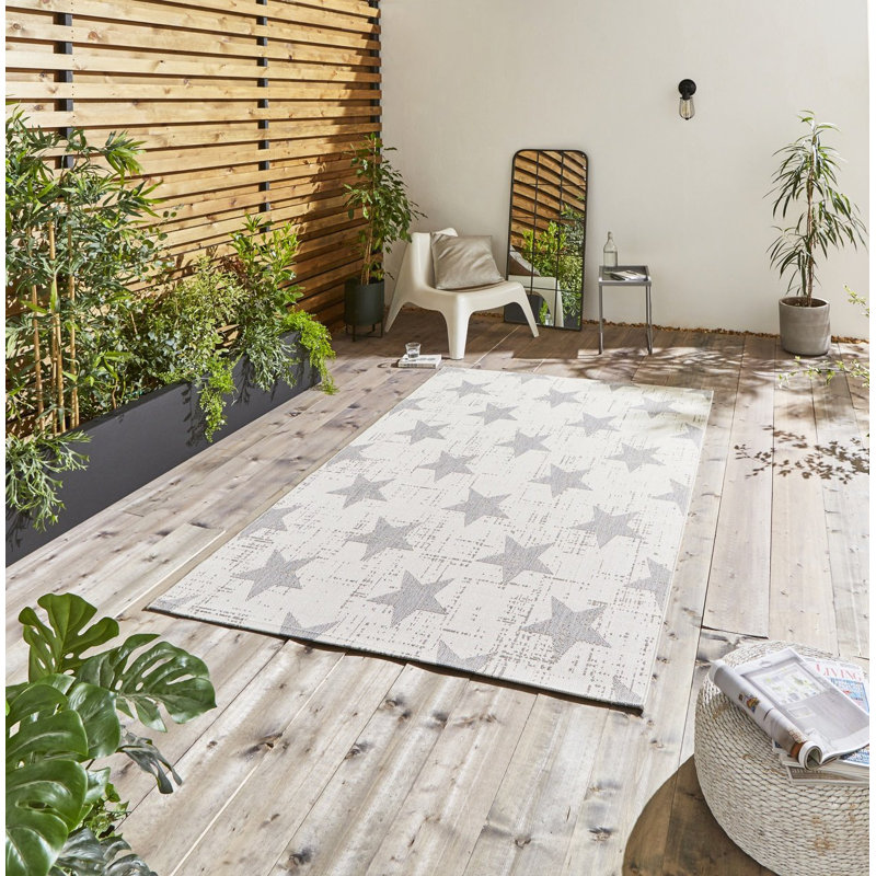 Oquawka area rug Machine Woven Rectangle Cream/Grey, Rectangle 200 x 290cm