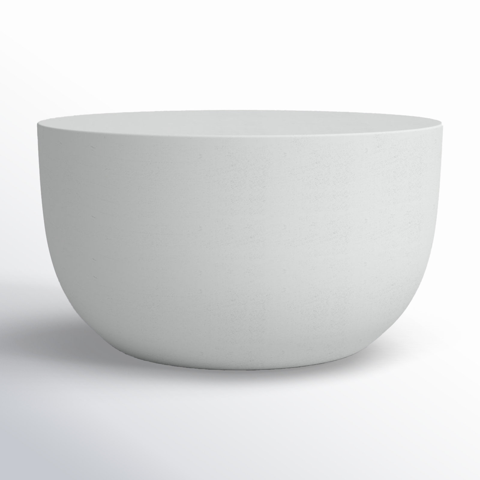 Eponine 26'' Metal Outdoor Side Table, Matte White