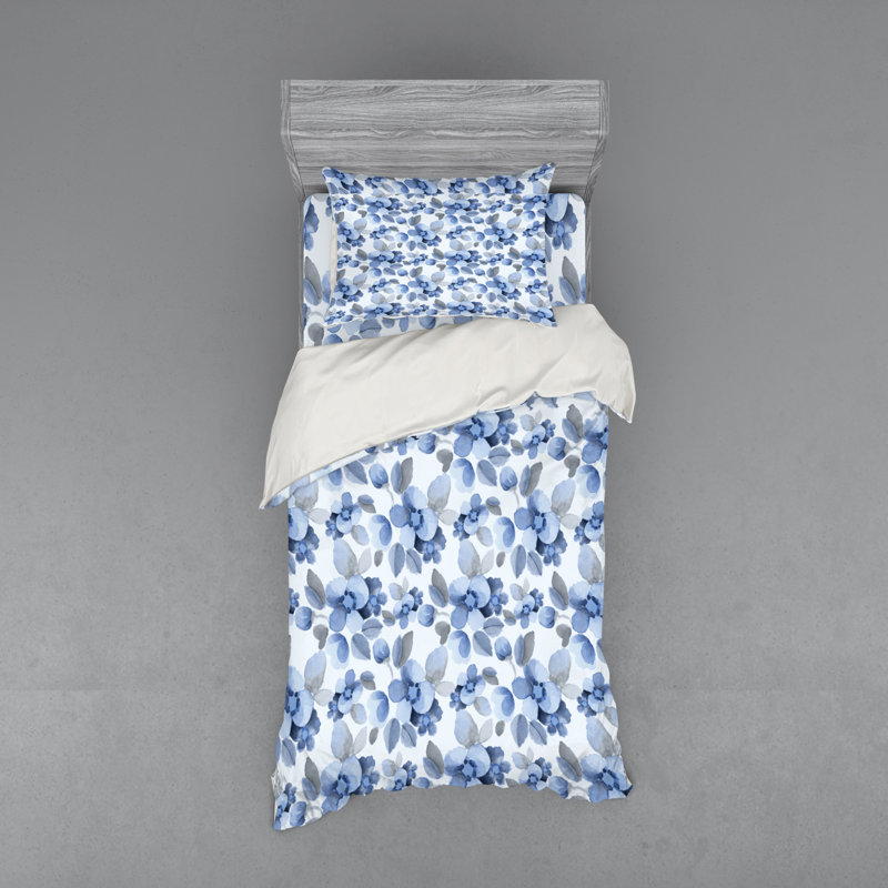 Traditional Polyester Floral Duvet Cover, Twin XL Duvet Cover + 2 Additional Pieces