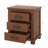 Rustic Three Drawer Reclaimed Solid Wood Farmhouse Nightstand Set Of Two
