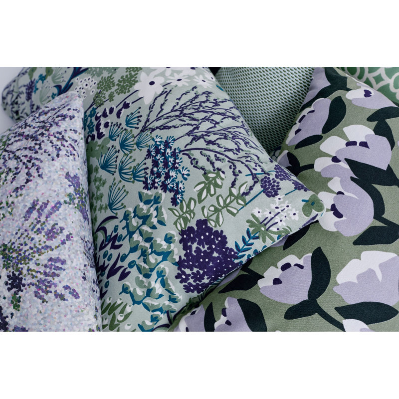Housse et insert de coussin décoratif intérieur / extérieur en coton Sauvage, Guimauve