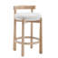 Tabouret de bar moderne rembourré avec structure en bois, tabouret de bar pour îlot de cuisine, café (ensemble de 4)-132710828