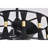 Helle 25 Inch Elegant Matte Black Ceiling Fan With Remote