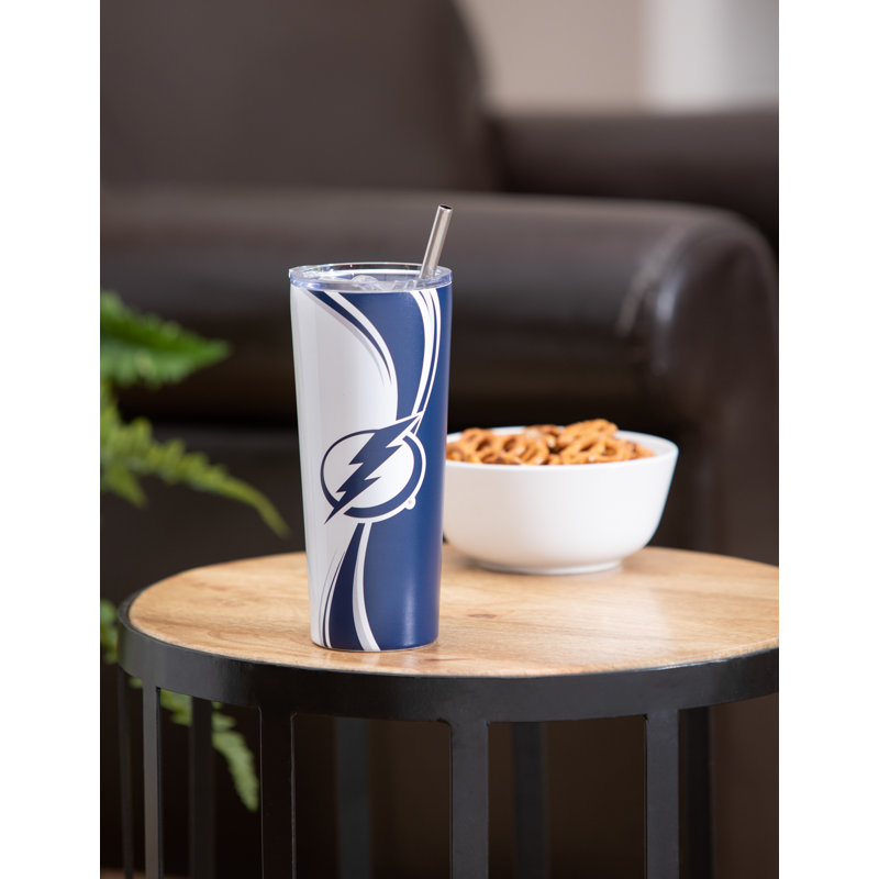 Evergreen Enterprises, Inc 20 oz. Gobelet de voyage isolé en acier inoxydable, NHL Tampa Bay Lightning