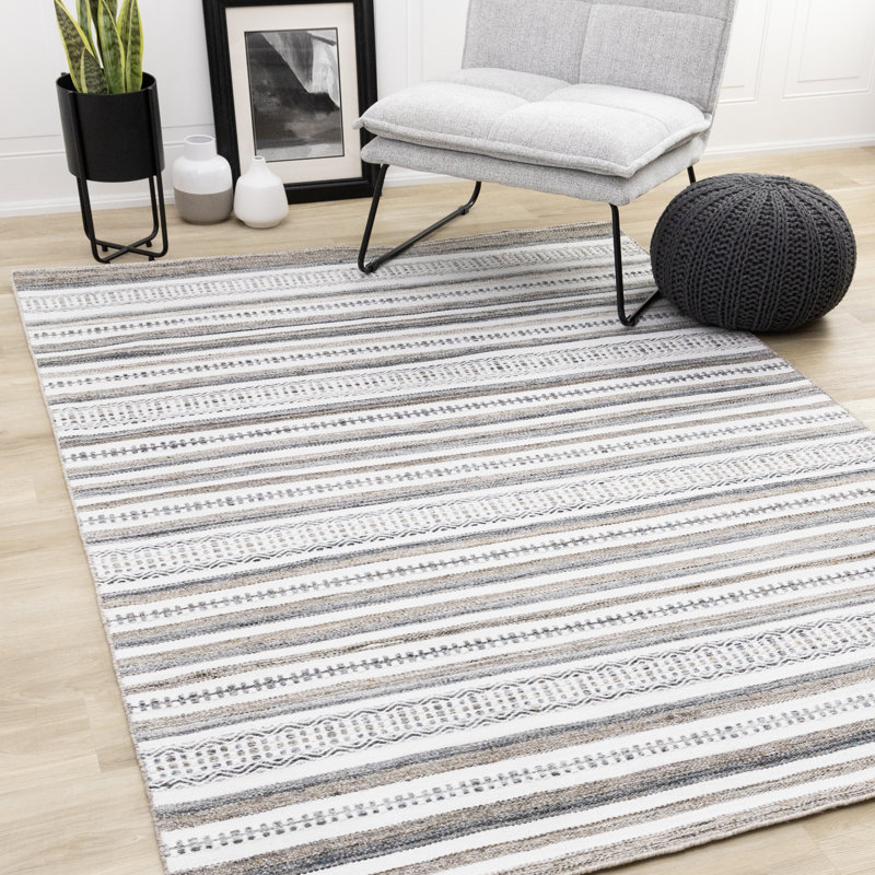 Tapis d'intérieur en polyester recyclé Tomoki, Rectangle 7 pi 10 po x 10 pi 6 po