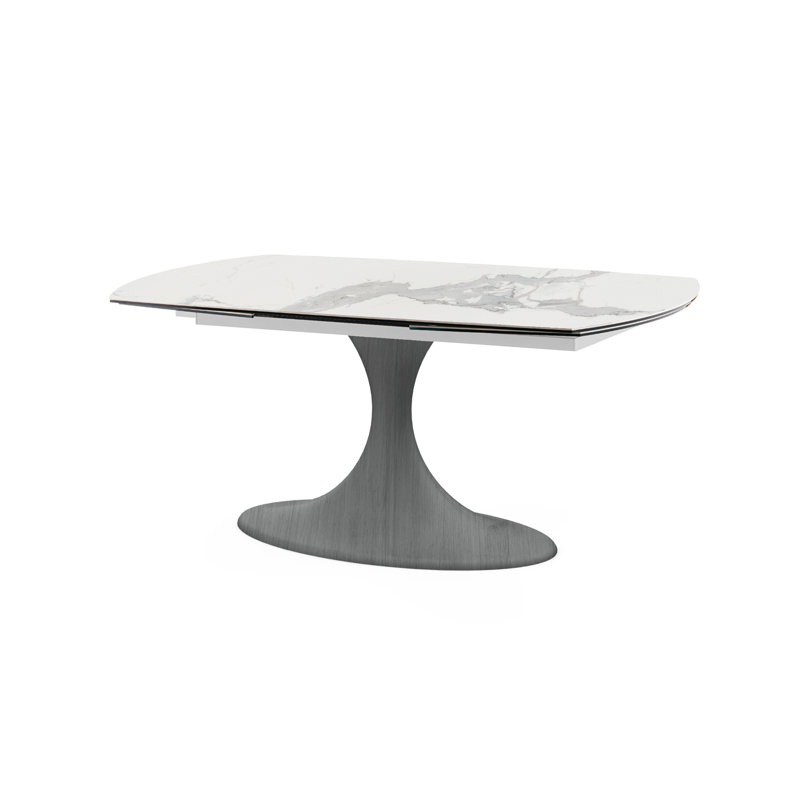 CALICE Dining Table, Sand, Black, H77 x L240 x W90cm