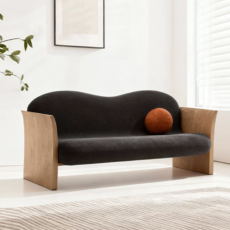 Banc rembourré noir, H 29,53 po x l 82,68 po x P 30,71 po, Noir