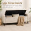 Banc de rangement rembourré en velours-183247844