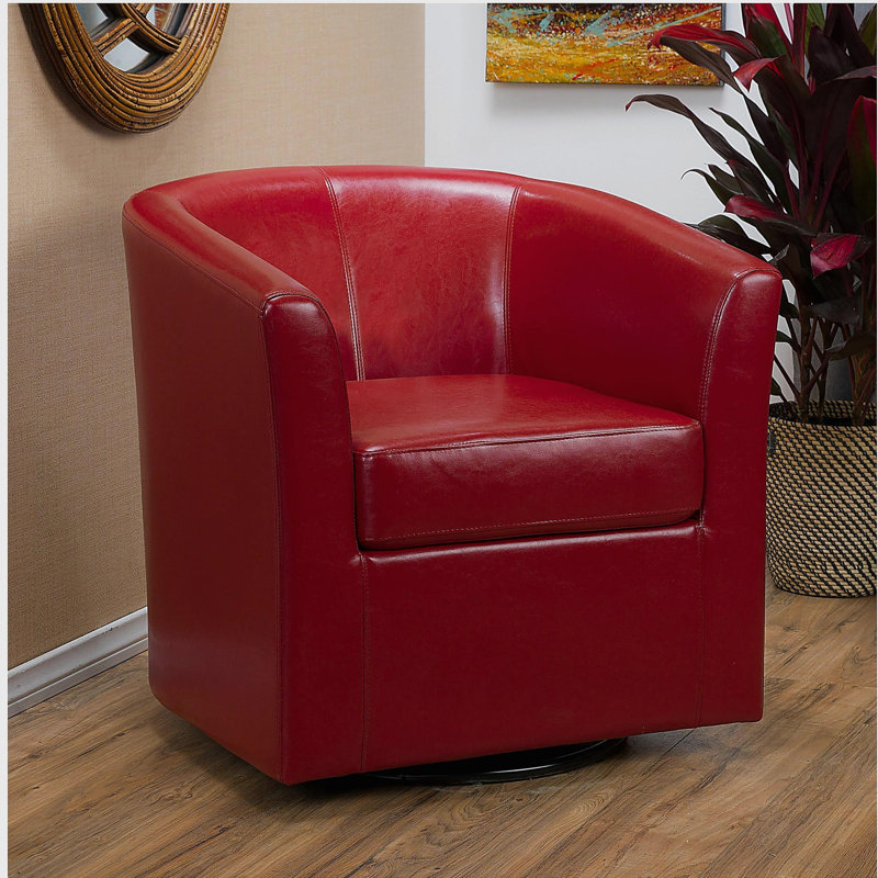 CHAISE CLUB PIVOTANTE, Rouge