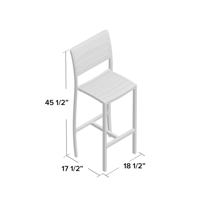 Tabouret de bar Largo, Argent