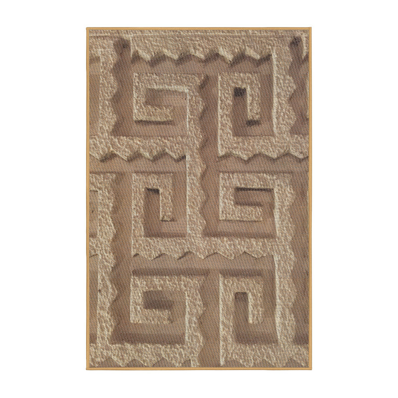 Tapis de zone olive à motifs, Rectangle 5 pi x 7 pi