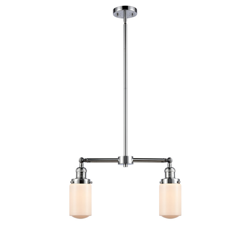 Saroyan 2 - Light Kitchen Island Pendant, Matte White, Polished Chrome