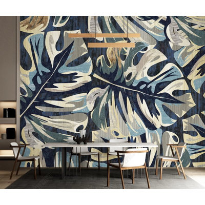 Non-Pasted Floral Wall Mural