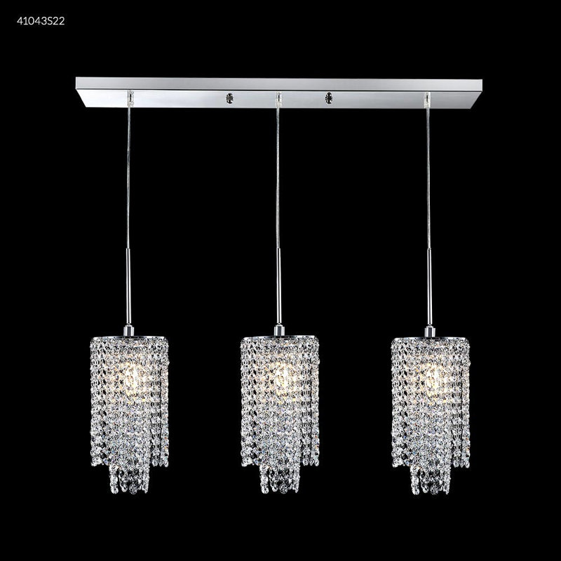 Luminaire suspendu contemporain 3 lumières, Chinois (K9)