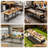 96" Adjustable Workbench With Side Pegboard
