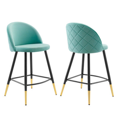 Cordial Performance Velvet Counter Stools by Modway
