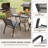 Stackable Patio Dining Chair PVC-Coated Polyester Chair (Set Of 4)-309204422