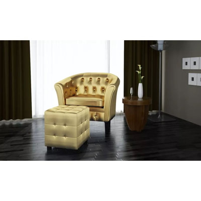 Fauteuil demi-tonneau avec repose-pieds 27,4 po Plumlee