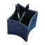 Folded Leather Pencil Cup-Blue Wash