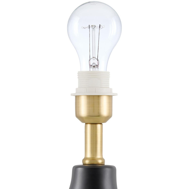 Celes Table Lamp, Black, White