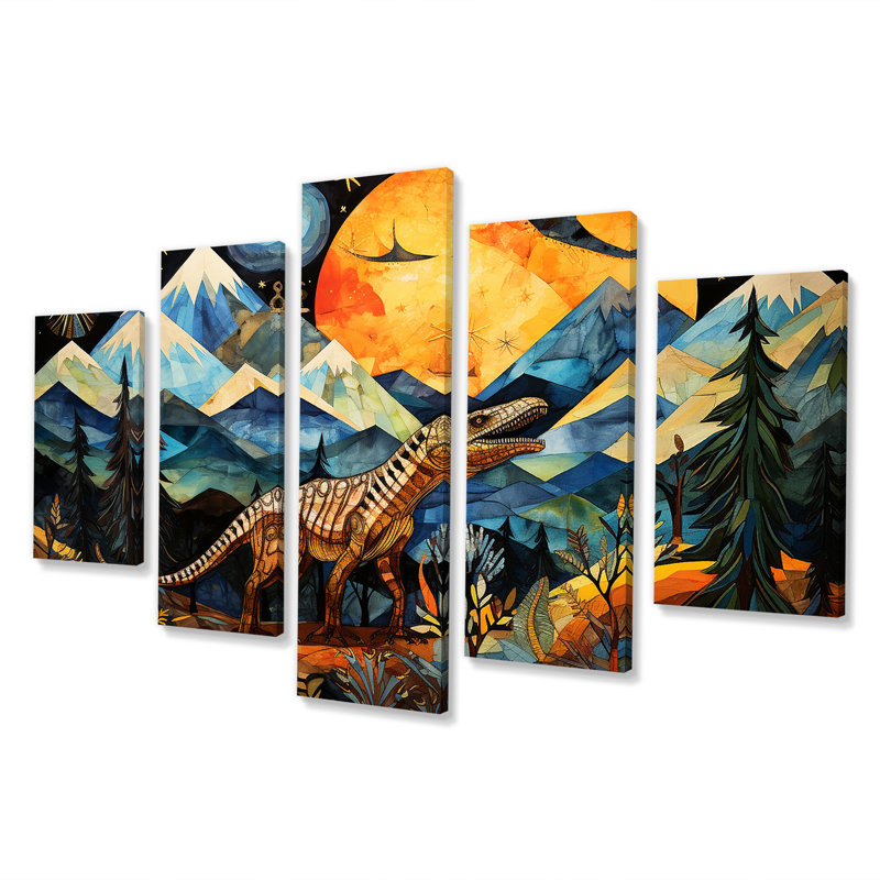 Ancien dinosaure Legends II - art mural multi-panneaux