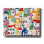 «City Life» par Linda Woods, art mural sur toile-1472898832
