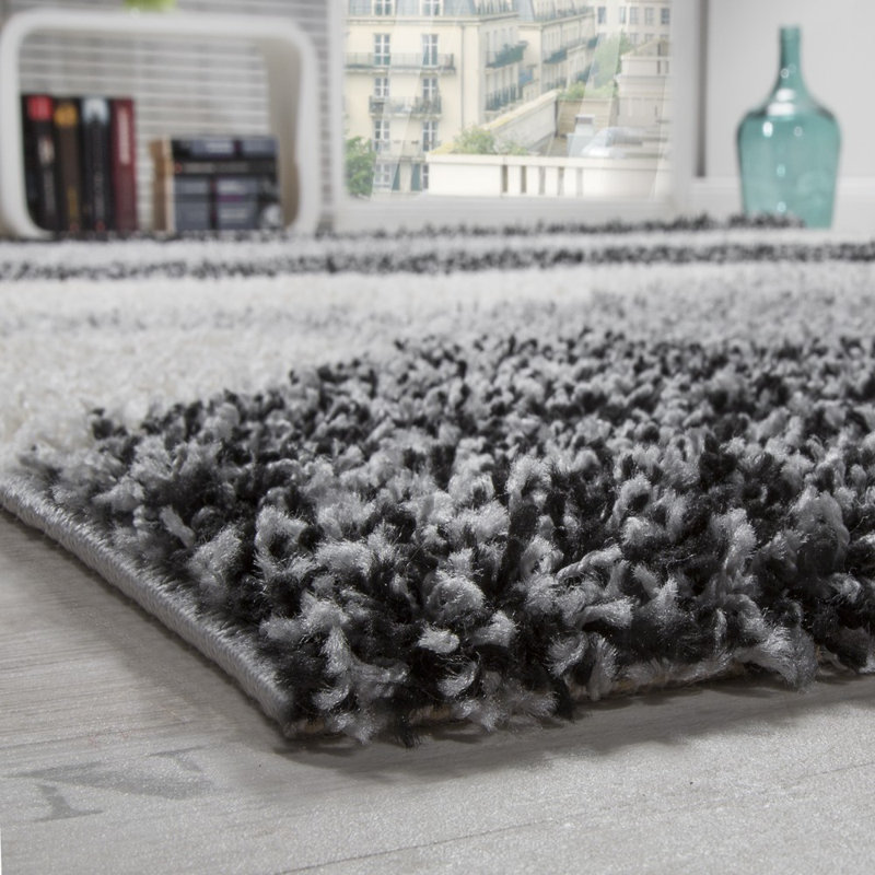 Ayleen Abstract Shag Area Rug, Runner 70 x 250cm