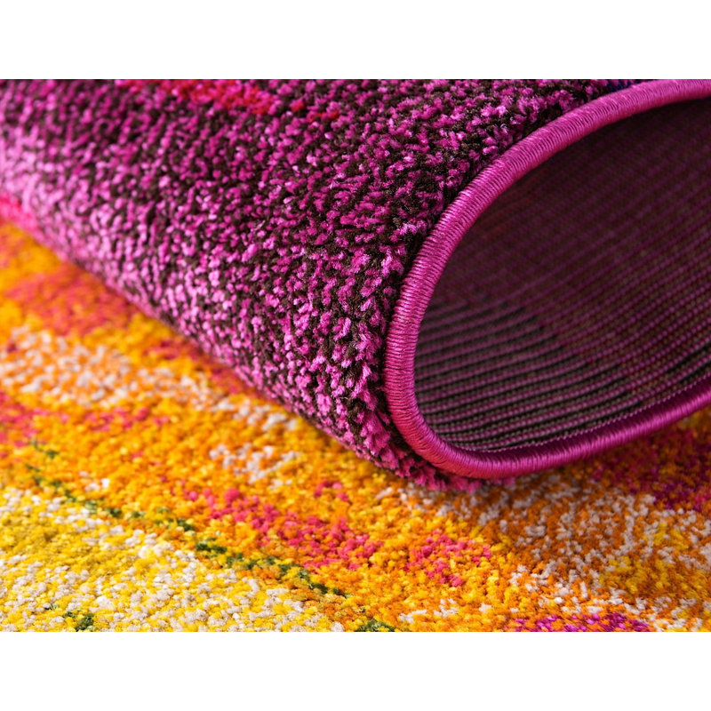 Abstract Indoor Rug, Round 8'