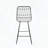 Wire Counter Stools with Cushions – Set of 2, Modern Geometric Iron Design-69527867