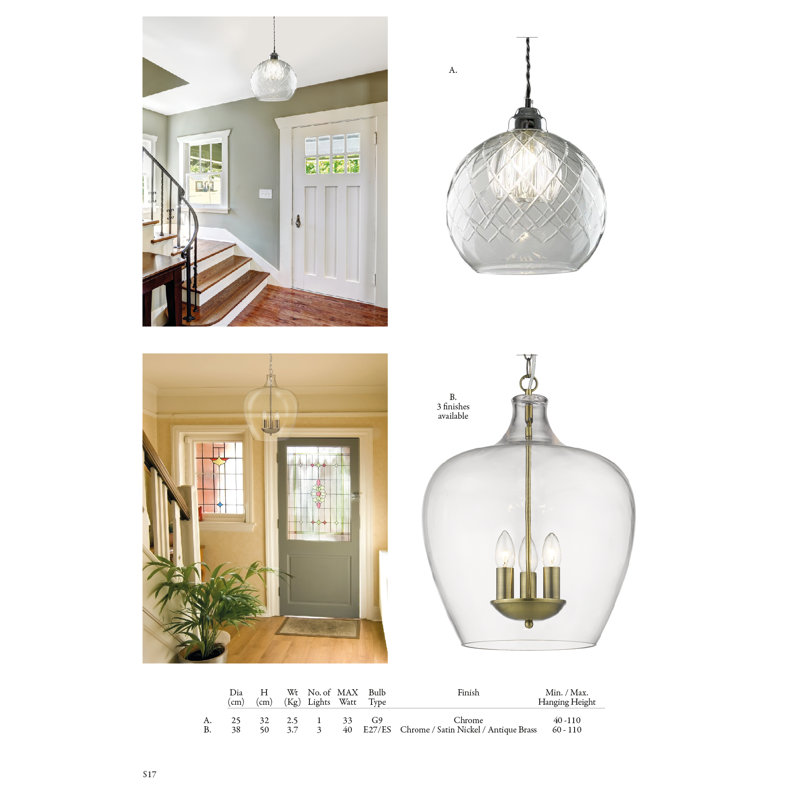 Bolanger 3 - Light Lantern Pendant, Chrome