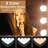 LED Vanity Mirror Lights Hollywood Style With 14 Dimmable Bulbs Adjustable Colour & Brightness USB Cable Stick-On For Makeup Table Dressing Room