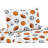 Watercolor Sports Theme Brushed Microfiber 3 Piece Twin Sheet Set