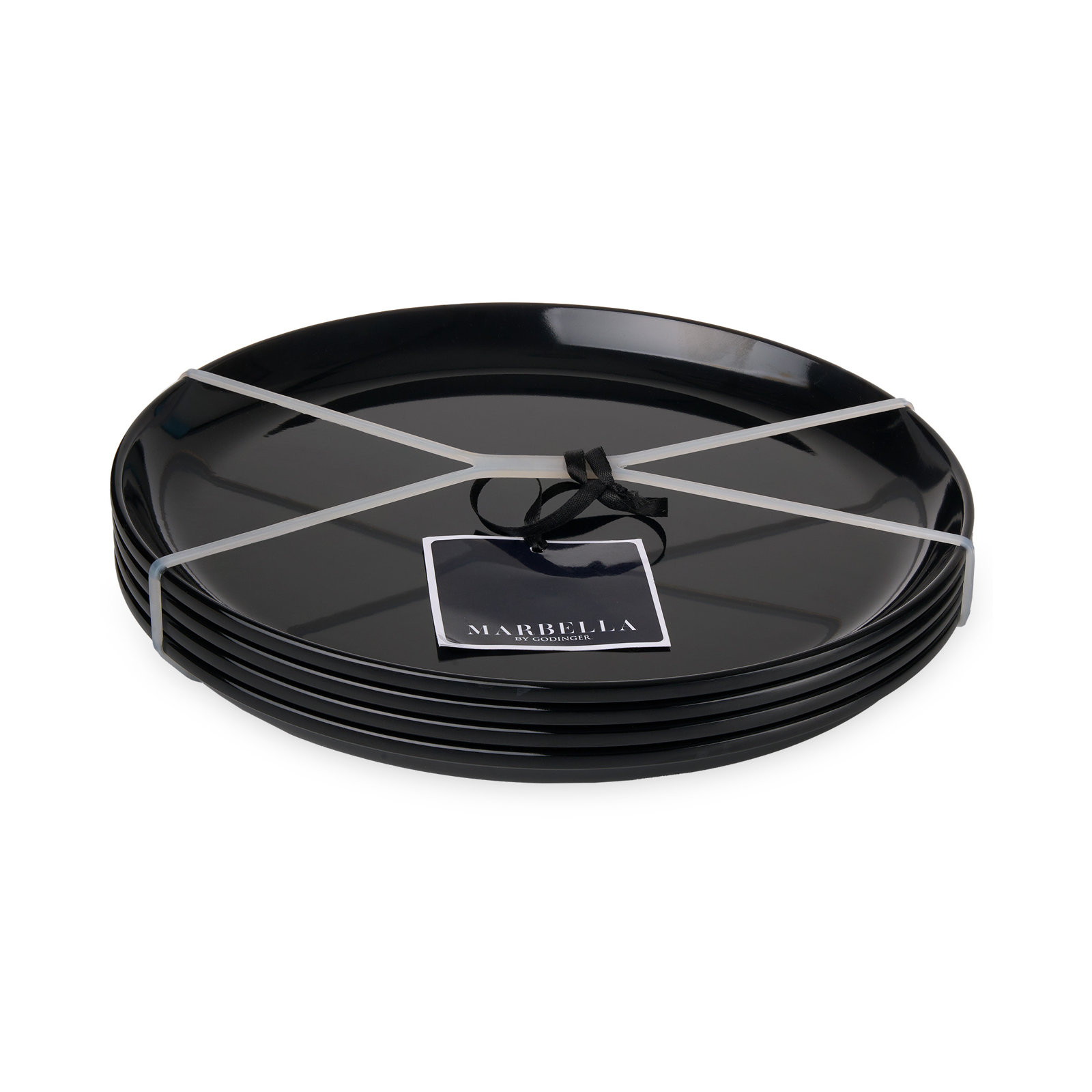 Marbella 11" Dinner Plate, Black