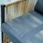 2 sièges d'extérieur en PE avec coussins gris et table de rangement pratique - sièges confortables