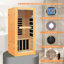 Eulen Solid Wood Single Infrared Sauna Room With Bluetooth Audio, Sole Control, Panoramic Warm Light