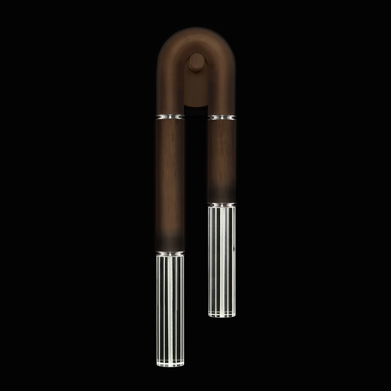 Antonia LED Flush Mounted Sconce, Bronze/Nickel
