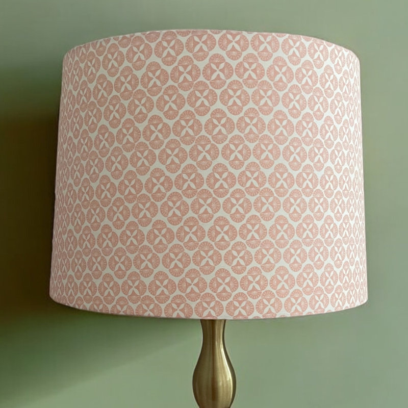 Sea Star Drum Lampshade, Pink, 10" H x 12" W x 12" D