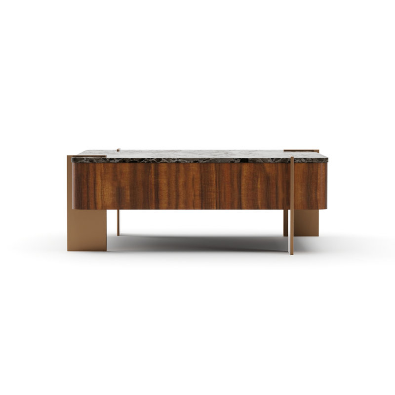ALTURA REC STONE TOP COCKTAIL TBL, 15" H x 42" W x 42" D